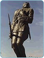Statue in Copacabana: Tenentes do Forte