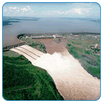 Itaipu hydroelectric dam in Brazil