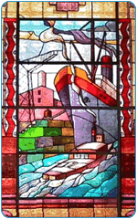 Stained Glass Window from the Rio Stock Exchange